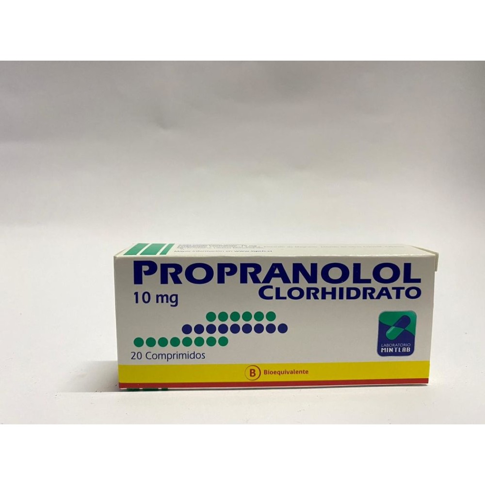 Propranolol 10mg 20 Comprimidos