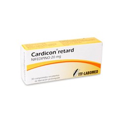 Cardicon Retard Nifedipino 20mg 30 Comprimidos