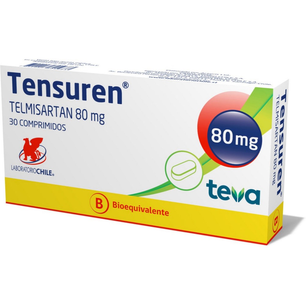 Tensuren (B) Telmisartán 80mg 30 Comprimidos