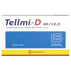 Tellmi-D Telmisartan / Hidroclorotiazida 40/12.5 30 Comprimidos