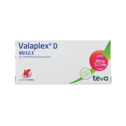 Valaplex D Valsartan / Hidroclorotiazida 80/12.5 30 Comprimidos Recubiertos