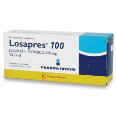 Losapres (B) Losartán 100mg 30 Comprimidos Recubiertos