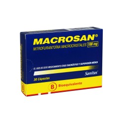 Macrosan (B) Nitrofurantoina 100mg 30 Cápsulas
