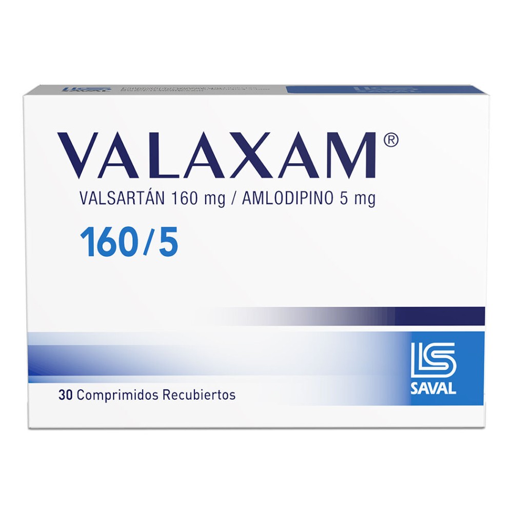 Valaxam Valsartan 160/5 30 Comprimidos Recubiertos
