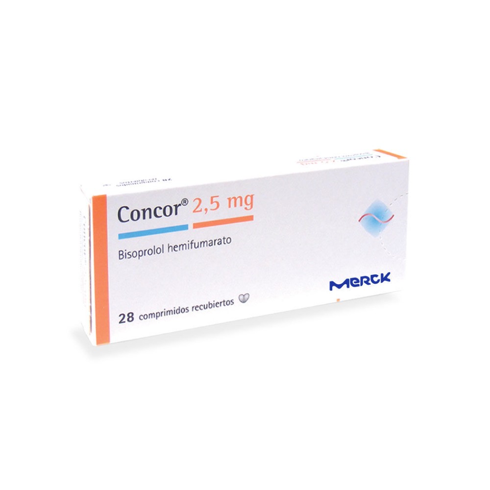 Concor (R) Bisoprolol 2.5mg 28 Comprimidos Recubiertos
