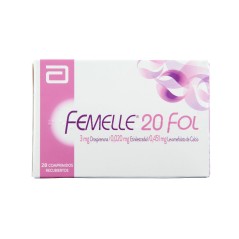 Femelle 20 Fol Drospirenona / Etinilestradiol / Levomefolato De Calcio 28 Comprimidos Recubiertos