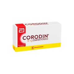 Corodin (B) Losartán Potásico 50mg 30 Comprimidos Recubiertos
