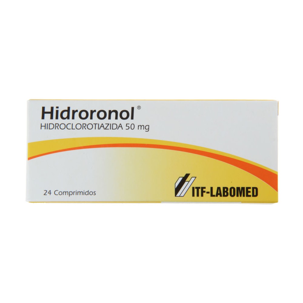 Hidroronol Hidroclorotiazida 50mg 24 Comprimidos