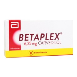 Betaplex (B) 6.25mg Carvedilol 30 Comprimidos