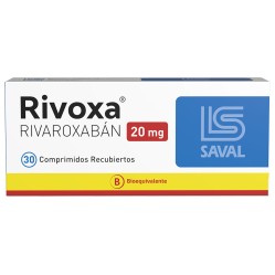 Rivoxa (B) Rivaroxabán 20mg 30 Comprimidos Recubiertos