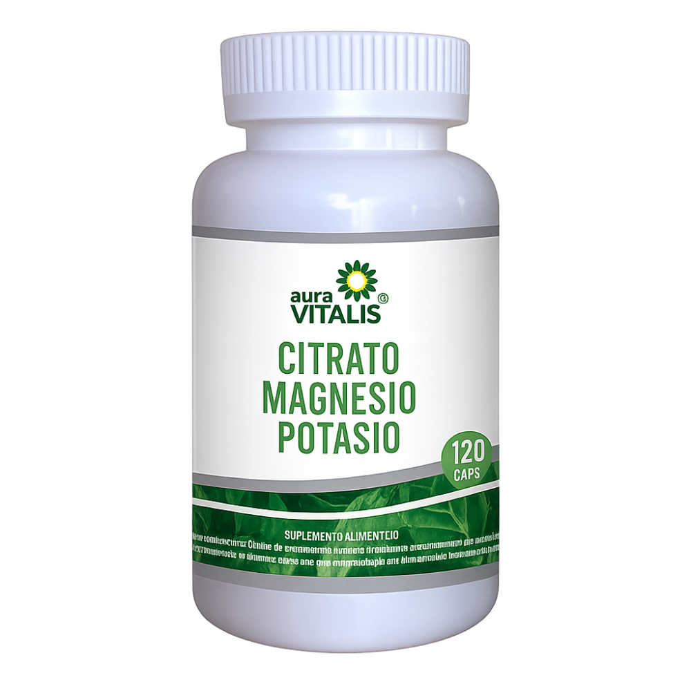 CITRATO DE MAGNESIO Y POTASIO CAP X 120 AURAVITALIS