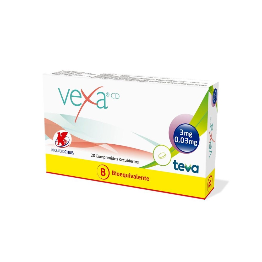 Vexa CD (B) Drospirenona / Etinilestradiol 28 Comprimidos Recubiertos