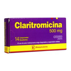 Claritromicina 500mg 14 Comprimidos Recubiertos