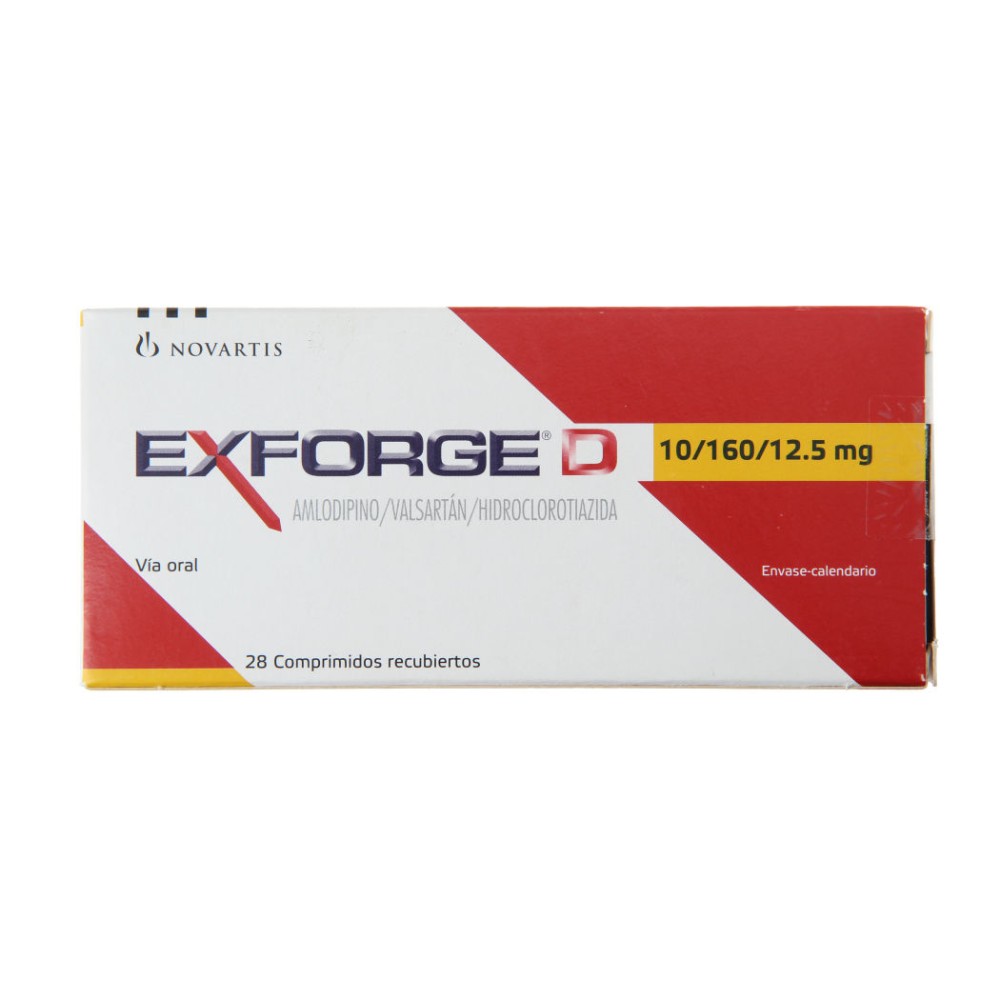 Exforge D 10/160/12.5 28 Comprimidos Recubiertos