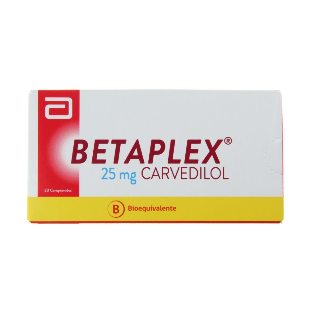 Betaplex (B) 25mg Carvedilol 30 Comprimidos