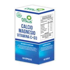 CALCIO MAGNESIO VIT C D3 CAP 367 MG X 100 AURA