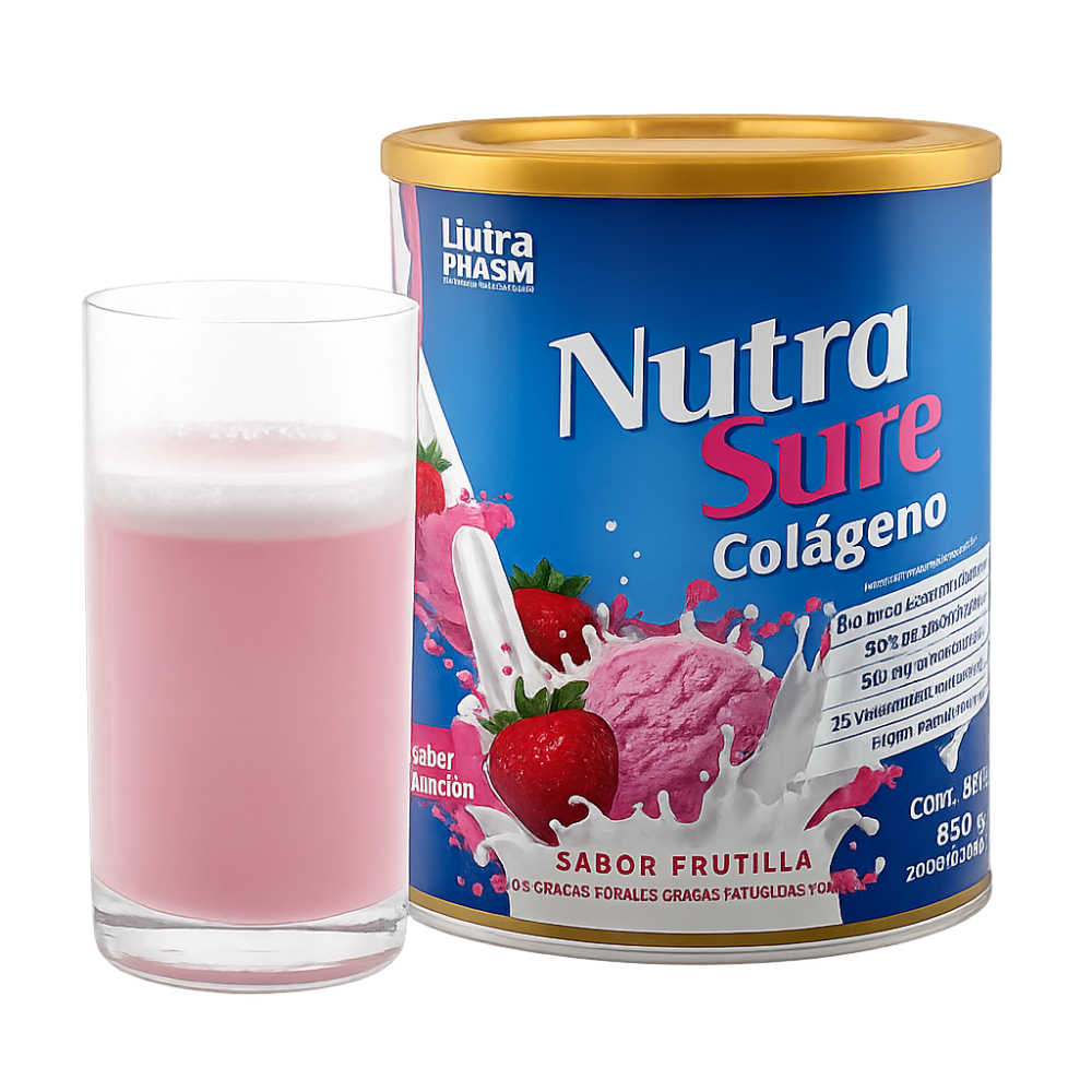 NUTRASURE COLAGENO SABOR FRUTILLA X 850 GR NUTRAPHARM
