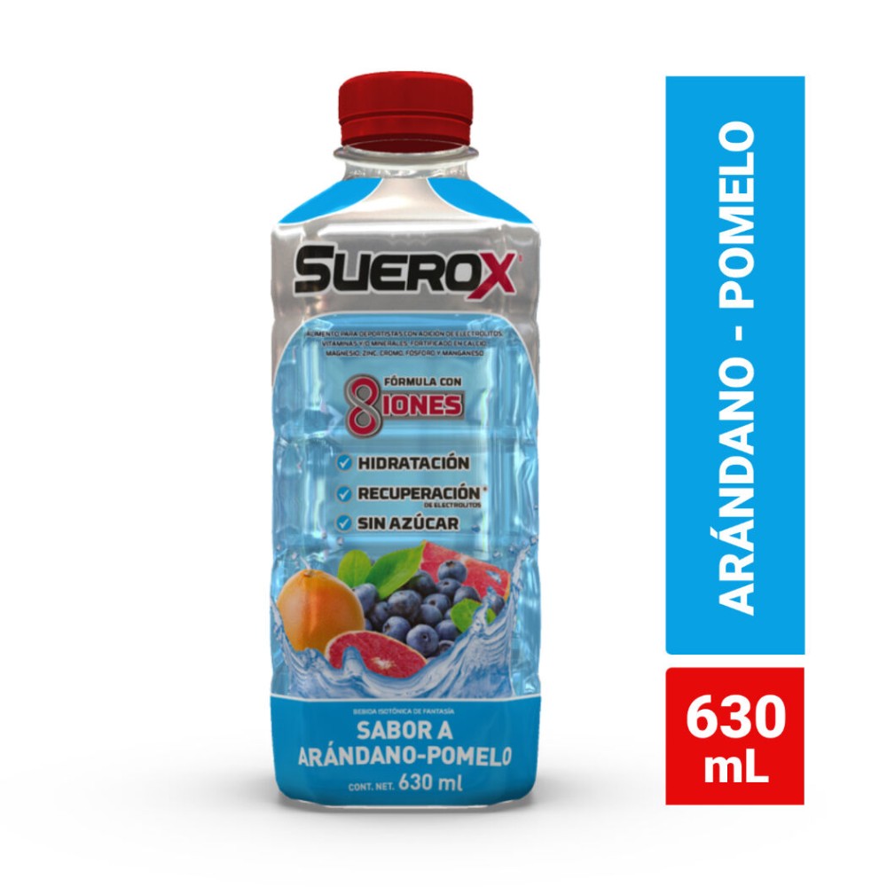 Bebida Hidratante Arándano Pomelo Suerox 630ml