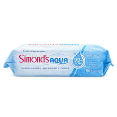 SIMONDS TOALLA HUMEDA AQUA X 60 UND