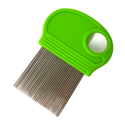 PEINE ACERO SACA PIOJOS CON LUPA