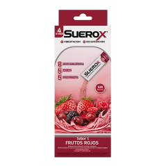 SUEROX POLVO FRUTOS ROJOS BEBIDA 20 GR X 4 UND
