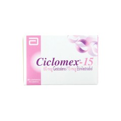 Ciclomex-15 Etinilestradiol / Gestodeno 28 Comprimidos Recubiertos