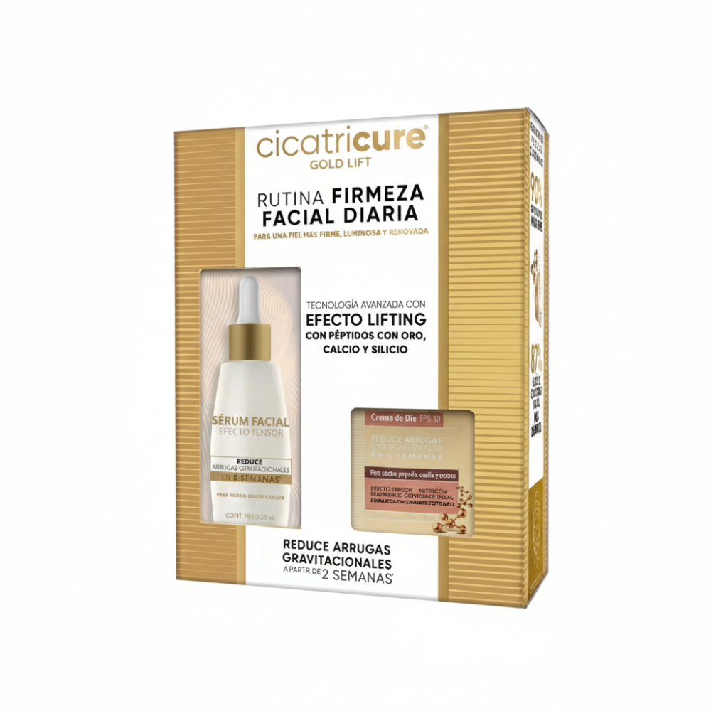 CICATRICURE GOLD LIFT SERUM FACIAL X 30 ML + GOLD LIFT CREMA DIA X 50 GR