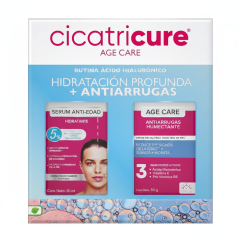 CICATRICURE SERUM HIDRATANTE X 30 ML + AGE CARE CREMA HUMECTANTE X 50 GR