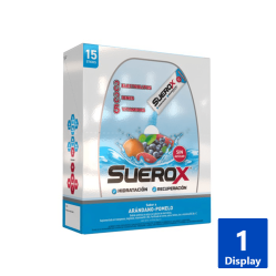 SUEROX POLVO ARANDANO POMELO 20 GR X 15 UND