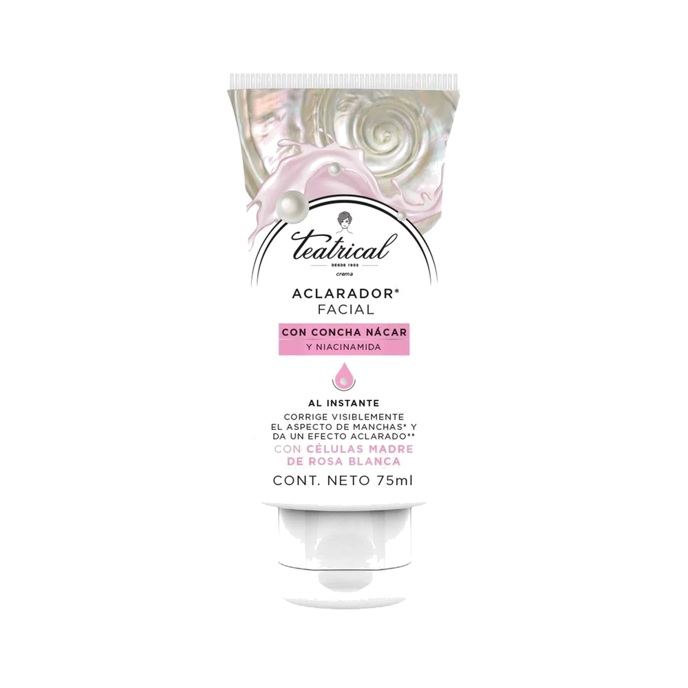TEATRICAL ACLARADOR CREMA FACIAL CONCHA DE NACAR X 75 ML