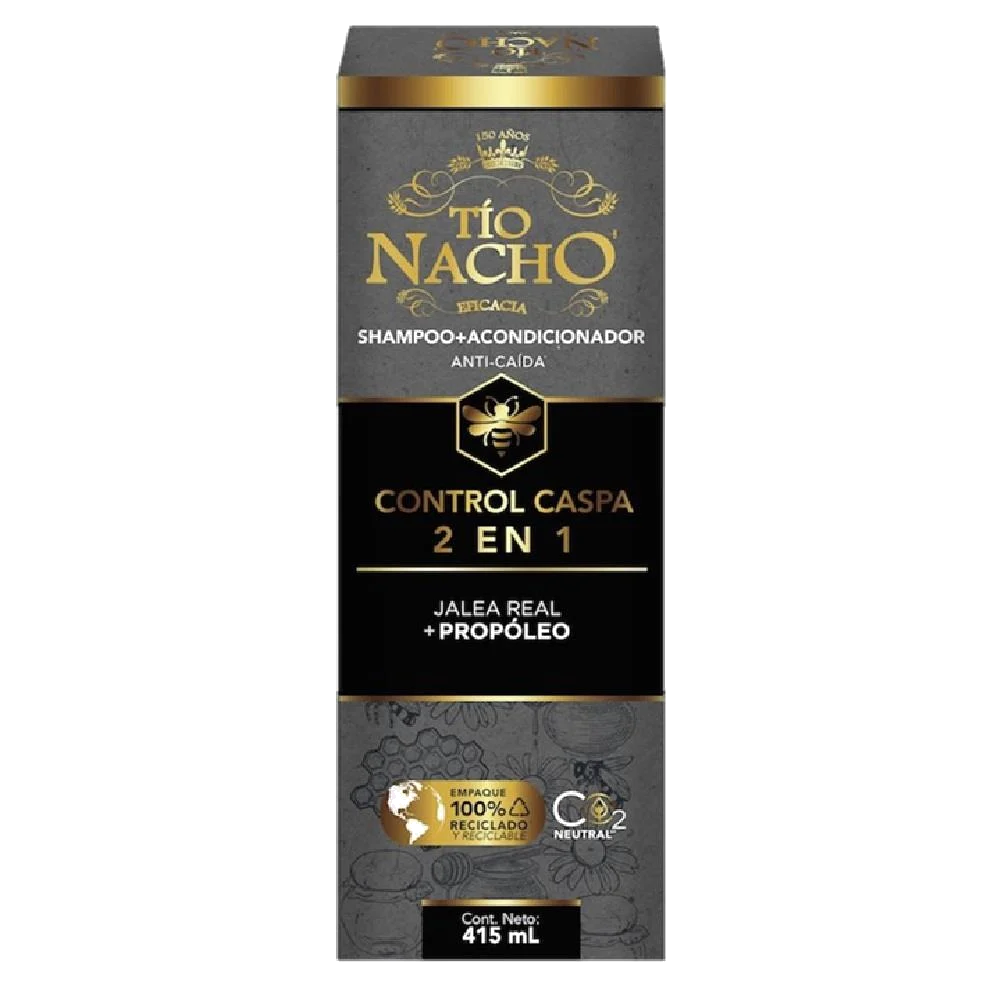 TIO NACHO ACON CASPA PROPOLEO 2 EN 1 X 415 ML