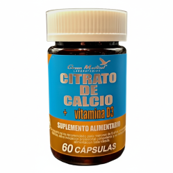 CITRATO DE CALCIO + VIT D3 CAP X 60 GREEN MED