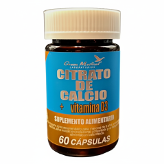 CITRATO DE CALCIO + VIT D3 CAP X 60 GREEN MED