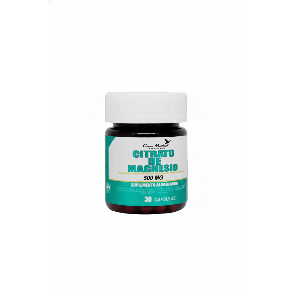CITRATO DE MAGNESIO CAP 500 MG X 30 GREEN MED