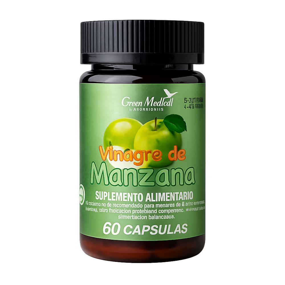VINAGRE DE MANZANA CAP 500 MG X 60 GREEN MEDICAL