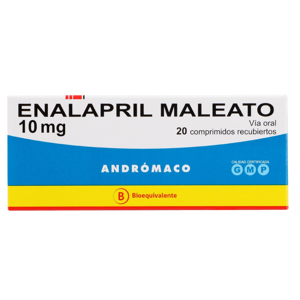 Enalapril (B) 10mg 20 Comprimidos Recubiertos