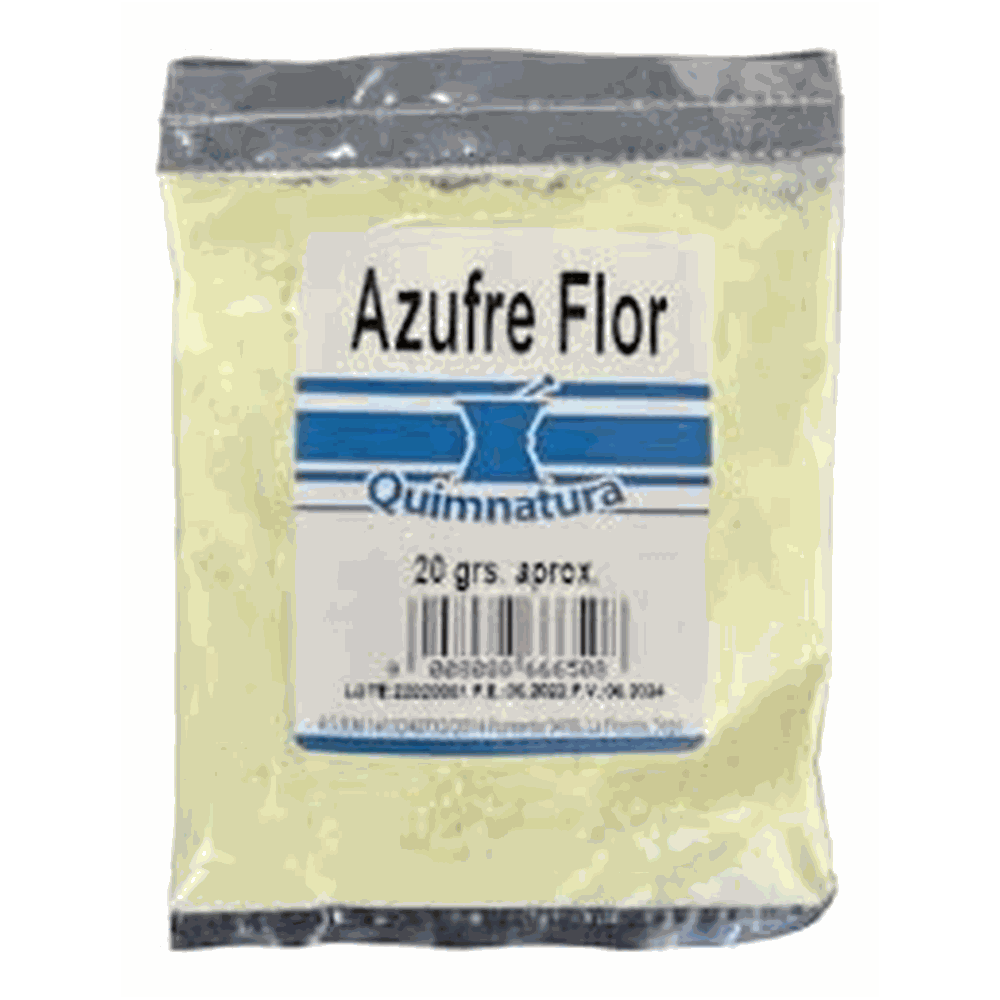 AZUFRE FLOR SBR X 20 GR (CAJ X 25) QUIMNATURA