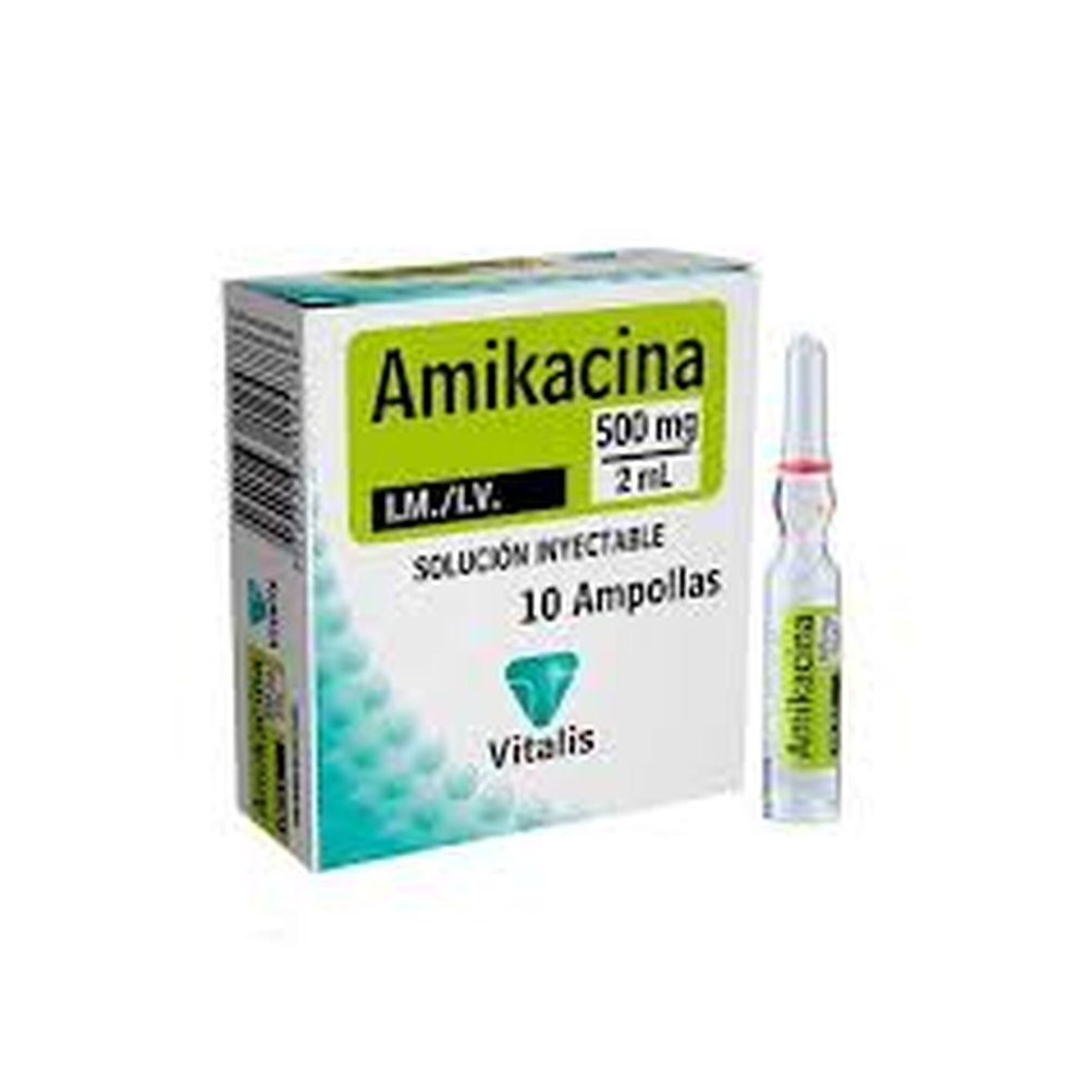 AMIKACINA AMP 500 MG/2ML X 10 VITALIS