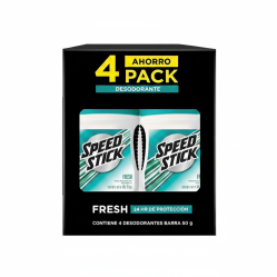 SPEED STICK BARRA FRESH X 4 PACK