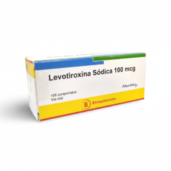 LEVOTIROXINA COM 100 MCG X 100 ALEMBIC (BE)