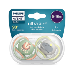 AVENT CHUPETE ULTRA AIR 6-18 NIÑO X 2 UND