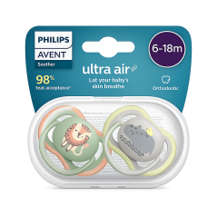 AVENT CHUPETE ULTRA AIR 6-18 NIÑO X 2 UND