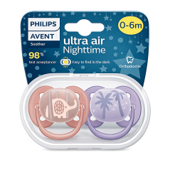 AVENT CHUPETE ULTRA SOFT 0-6M NIÑA X 2 UND