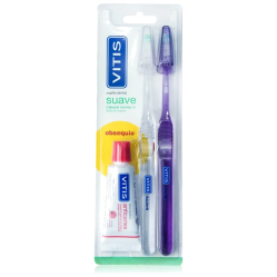 VITIS DUPLO CEPILLOS SUAVE X 2 + PAST ANTICARIES X 15 ML PACK