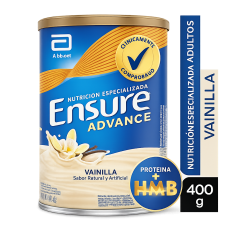 ENSURE ADV VAINILLA PVO X 400 GR