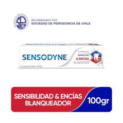 SENSODYNE CRE DEN SENSIBILIDAD & ENCIAS BLANQUEADOR X 100 GR