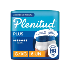 PLENITUD PANT PROT PLUS G/XG X 8 UND