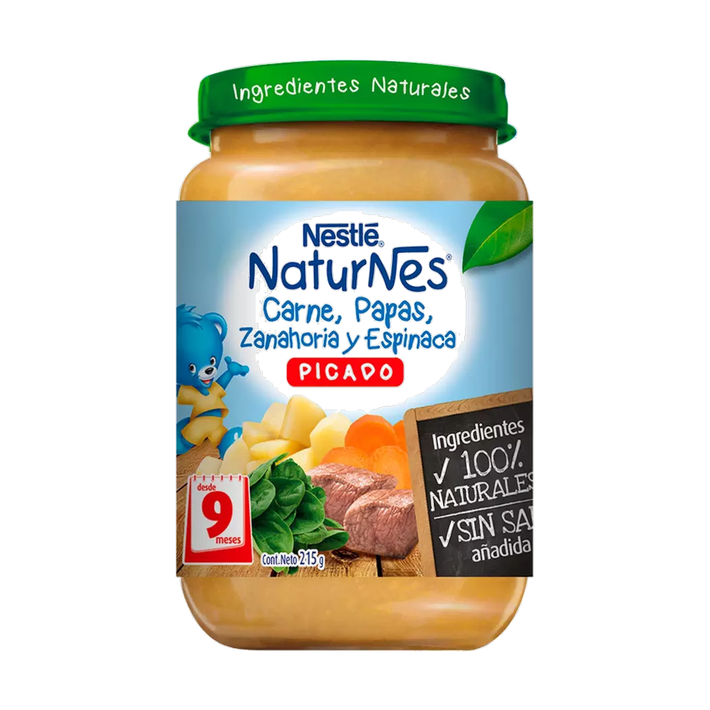 NESTLE PICADOS CARNE/ESPINACA X 215 GR