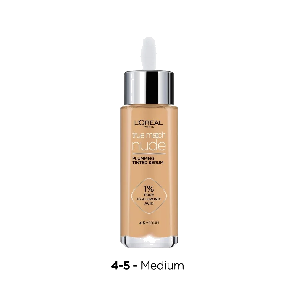 LOREAL SERUM RELLENADOR CON COLOR TRUE MATCH NUDE 4-5 MEDIUM 30ML