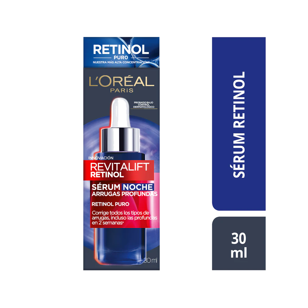 LOREAL SERUM RETINOL X 30 ML + SERUM ACIDO HIALURONICO X 30 ML